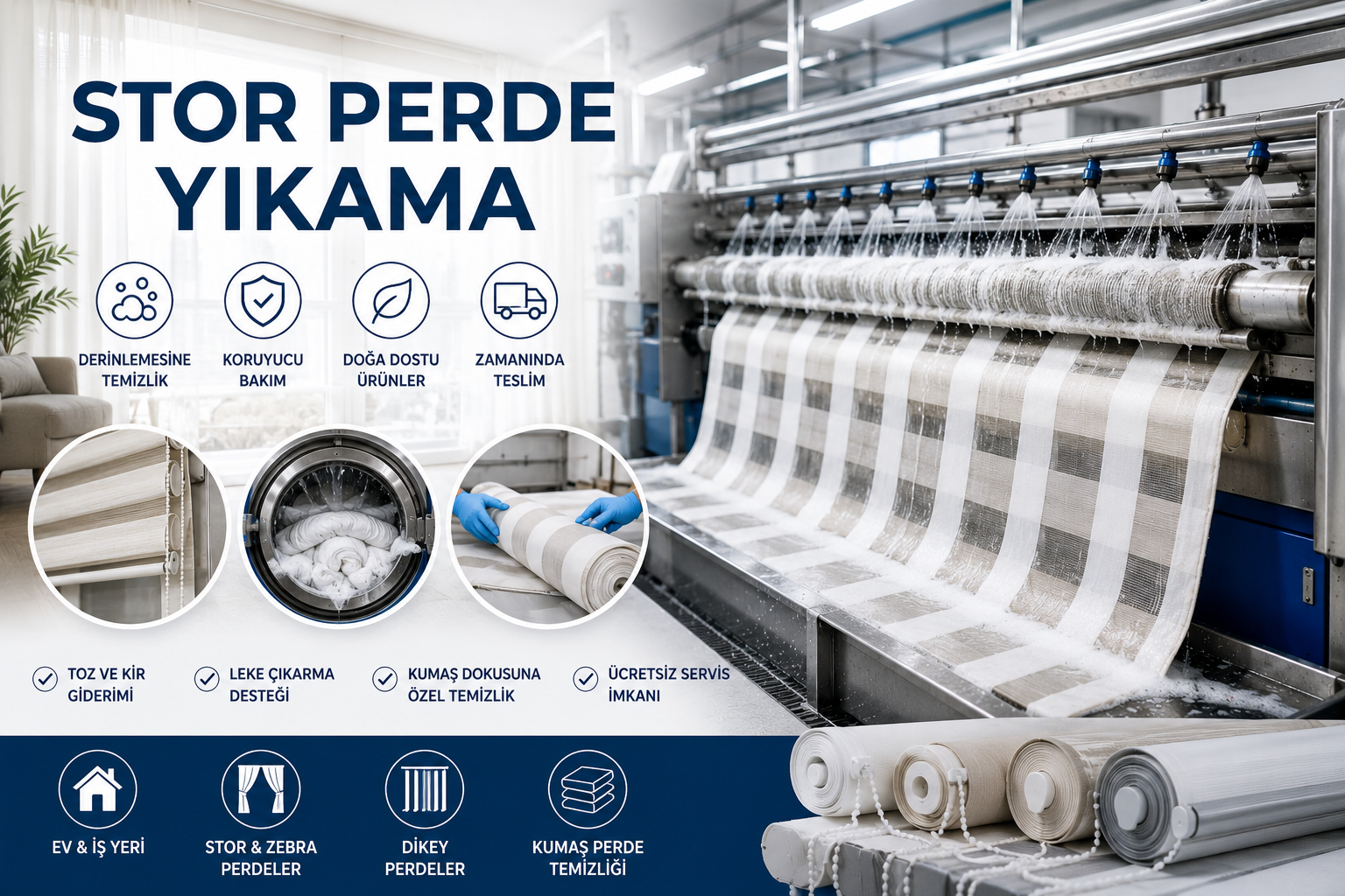 Bursa Stor Perde Yıkama